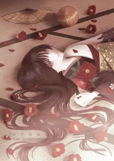 人物を繊細に描いたデジタルイラストの生徒作品